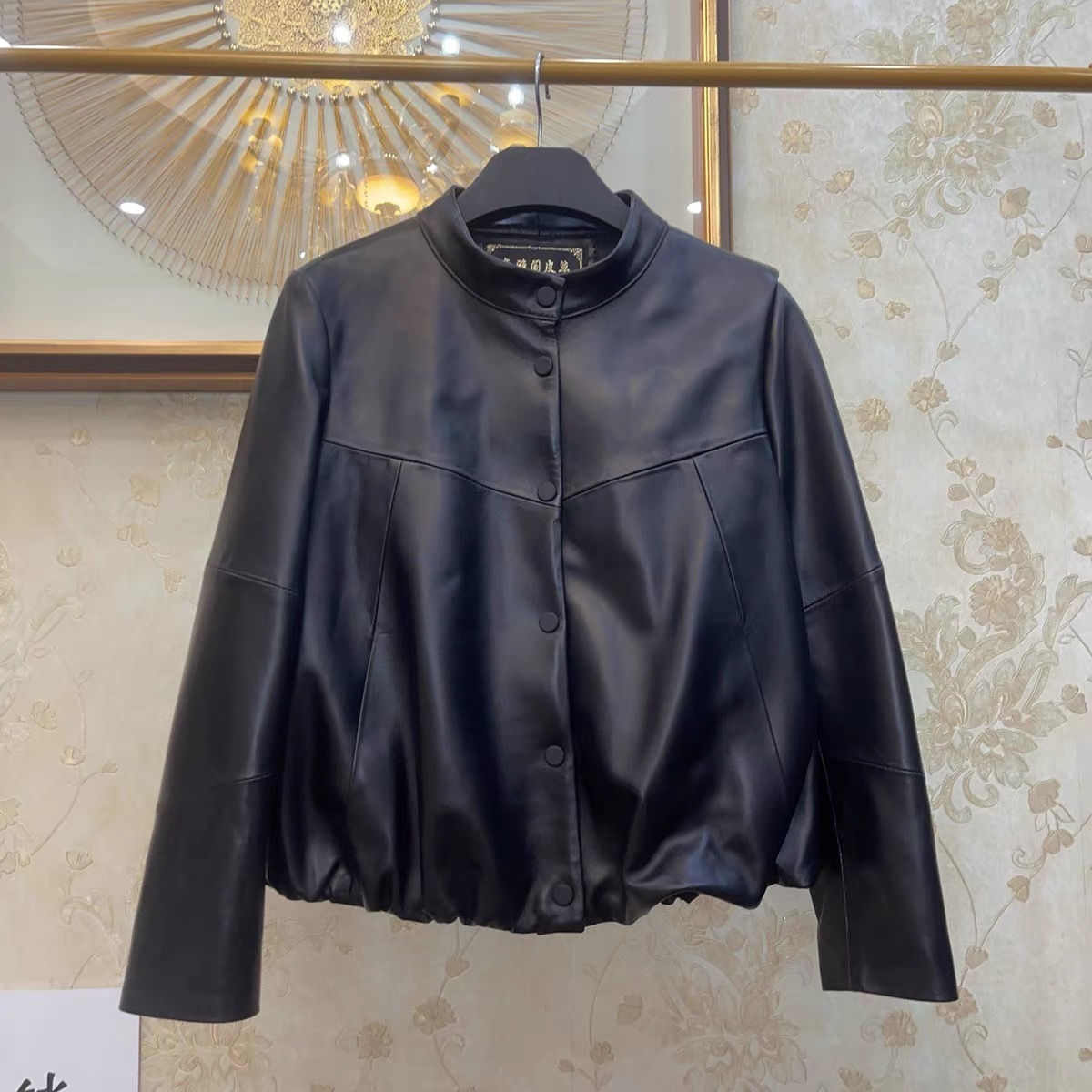 圆领休闲夹克立领