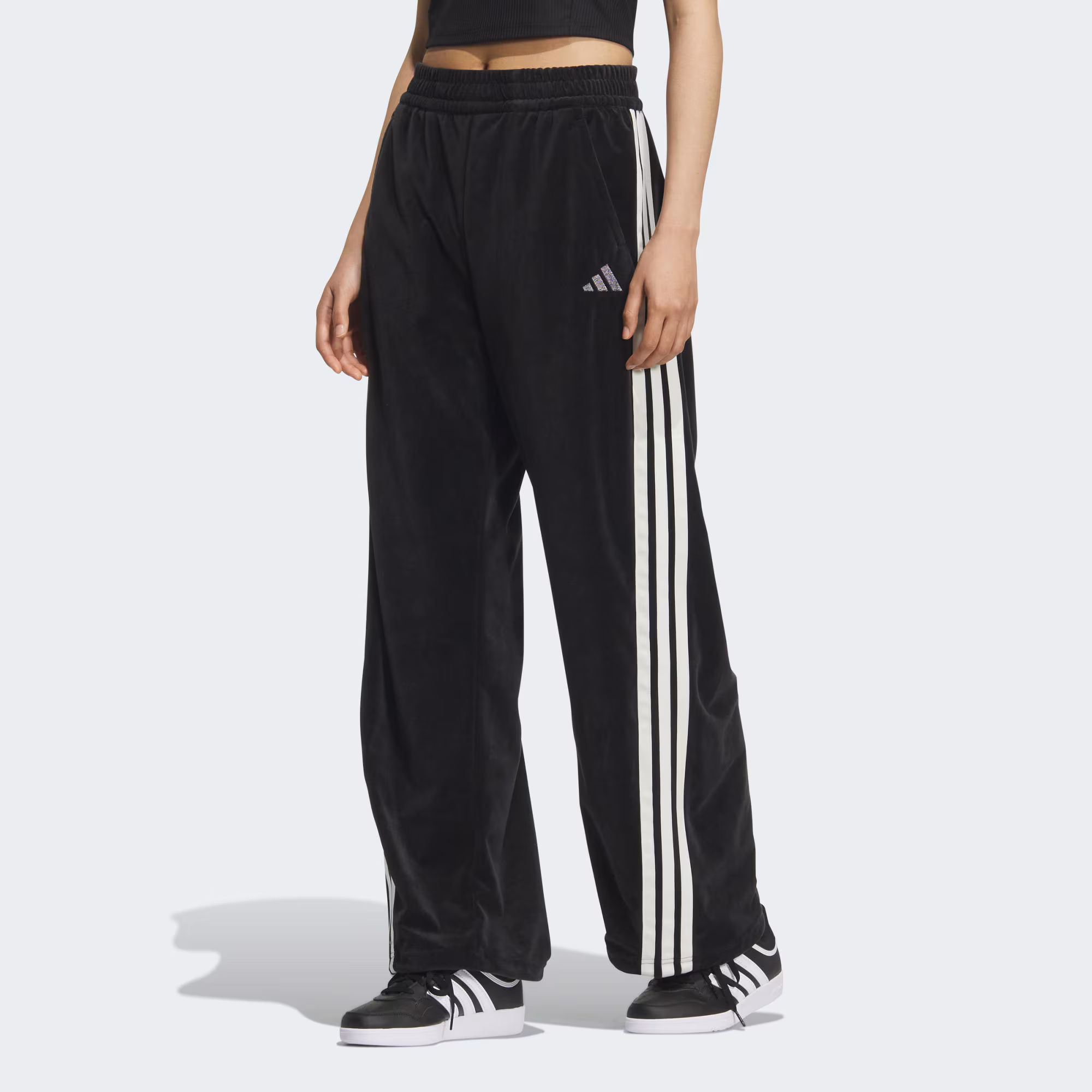 adidas/阿迪达斯Women Story女子宽松丝绒运动休闲香蕉裤KC0179