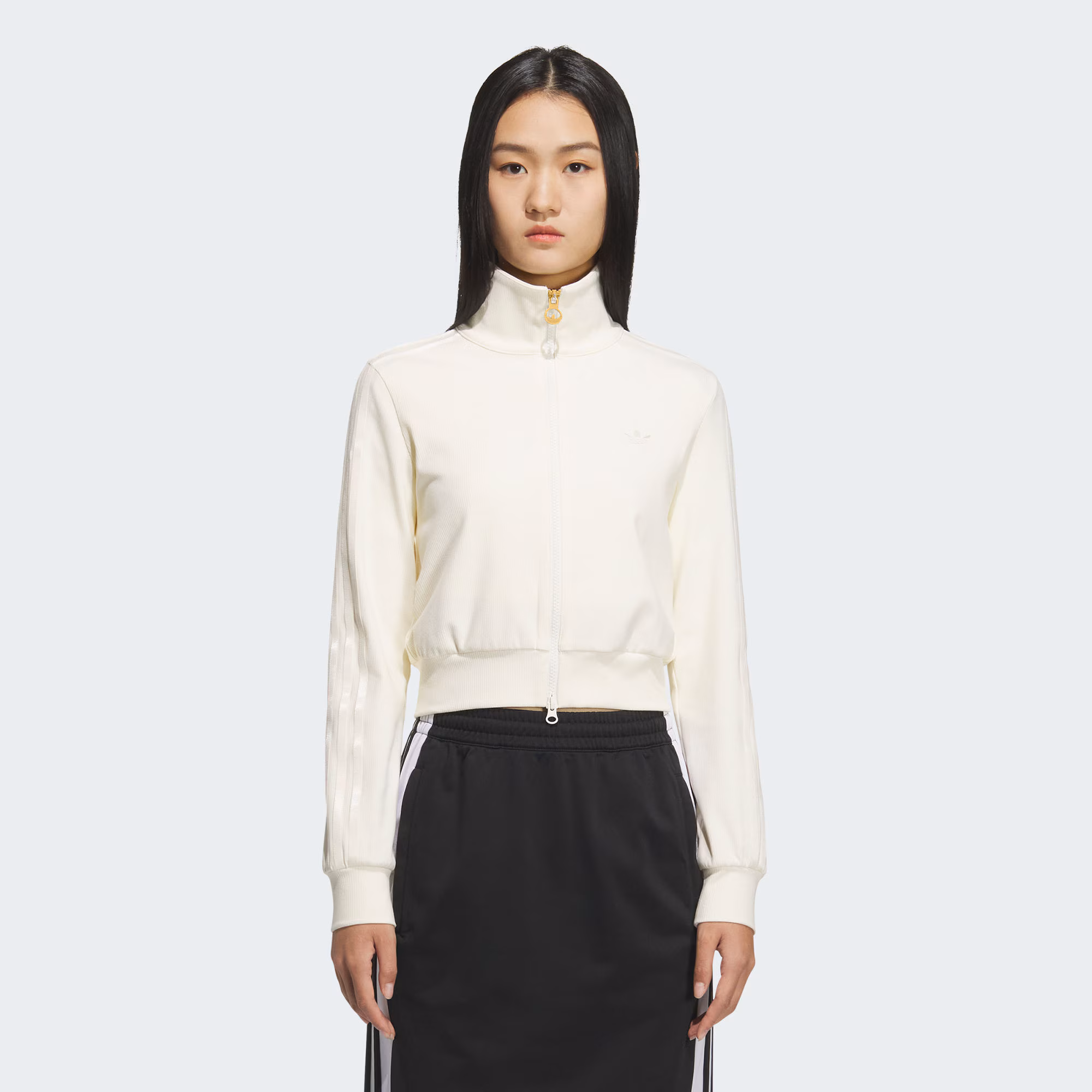 adidas/阿迪达斯COLLAR TRACK TOP 复古运动修身夹克外套KB5445