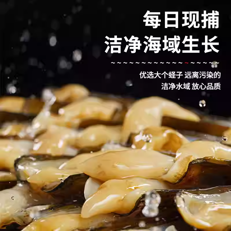 蛏王肉大个去壳蛏子肉竹节蛏冷冻蛏王肉鲜活现剥冷冻圣子肉海鲜