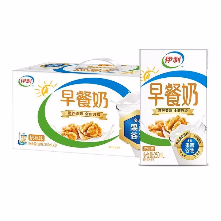 （11月产）伊利核桃早餐奶250ml*24盒︱早餐奶︱甘肃专属