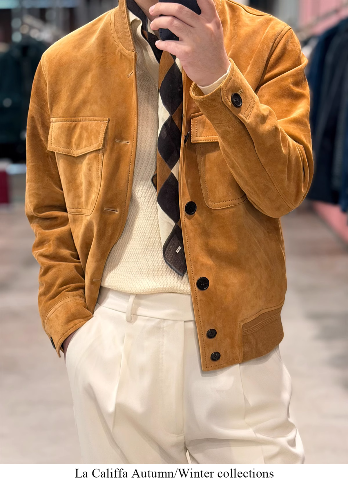 意大利浪漫KIKU胎牛皮BabyCalf丝绒感”飞行夹克皮衣