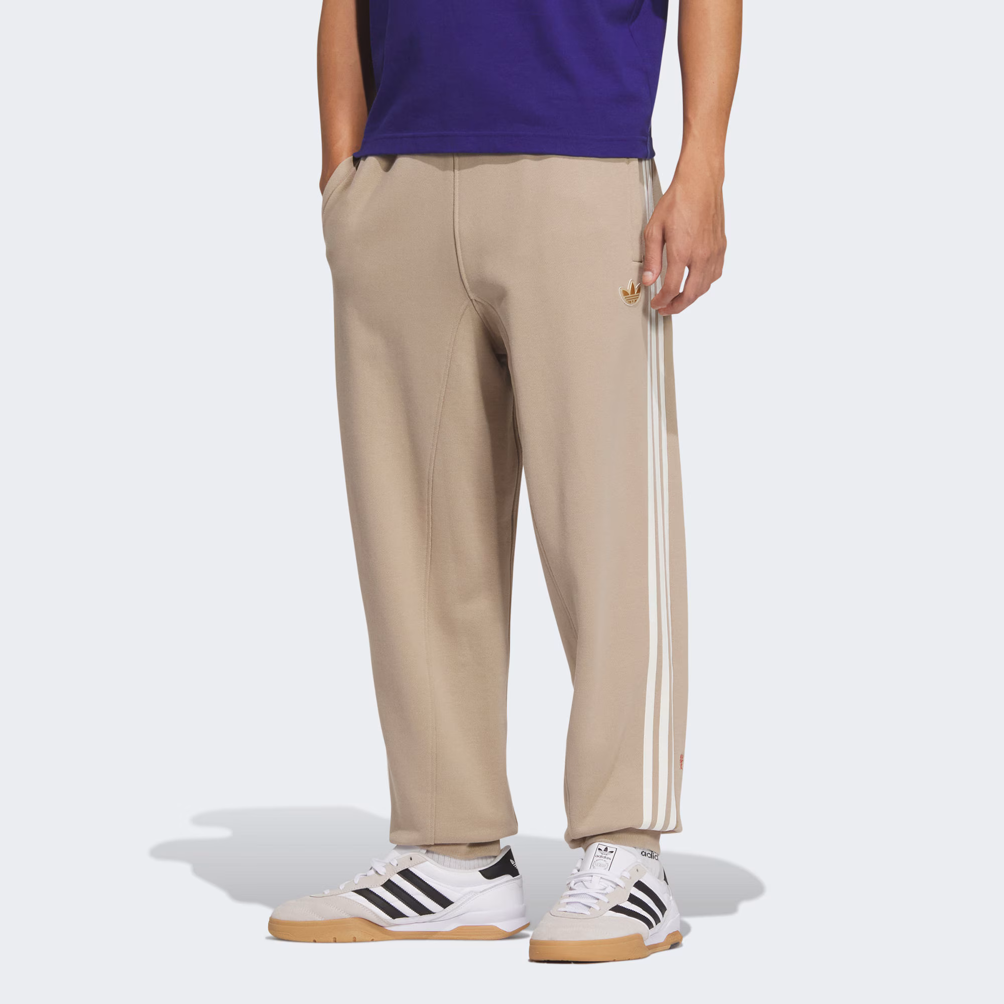 adidas/阿迪达斯男子蛇年百搭法式毛圈针织束脚舒适运动裤JL8377