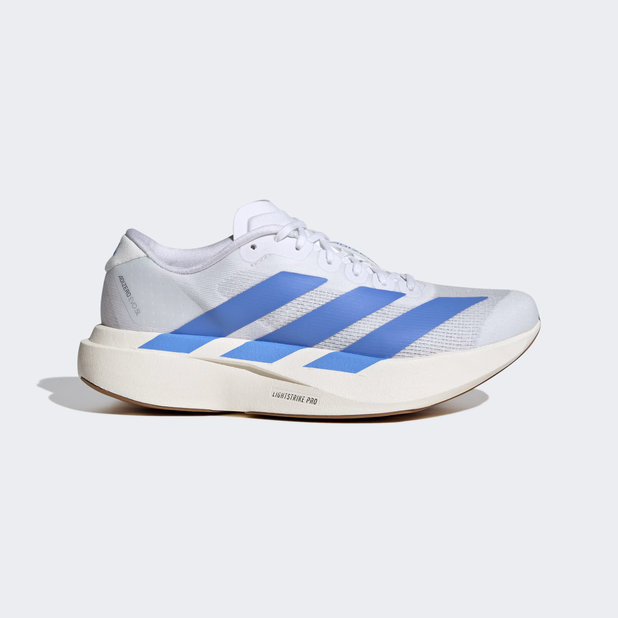 ADIZERO EVO SL白蓝配色超透气缓震竞训马拉松跑步运动鞋 JS4454