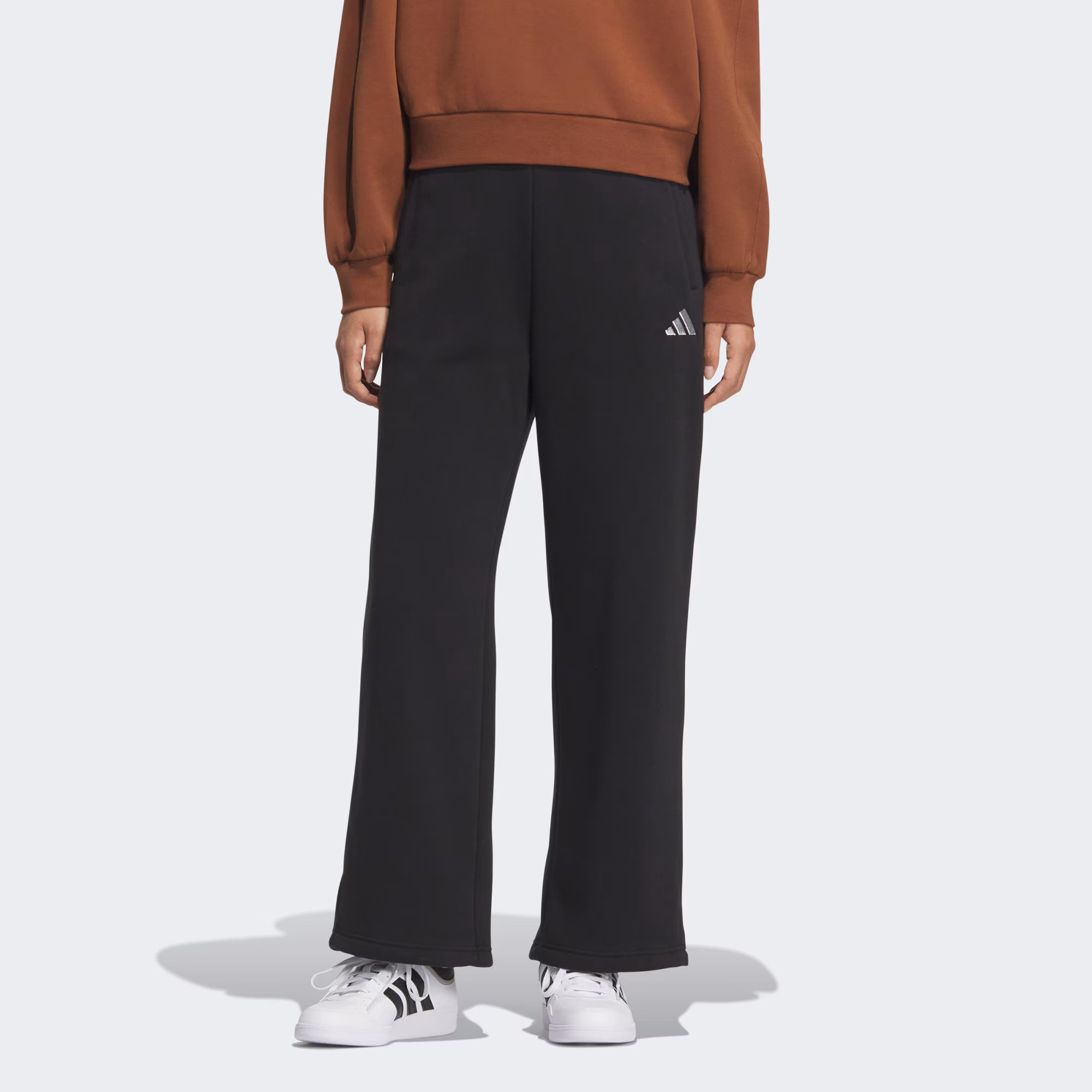 adidas/阿迪达斯FLEECE PNT 女子加厚宽松针织运动休闲长裤KC0052