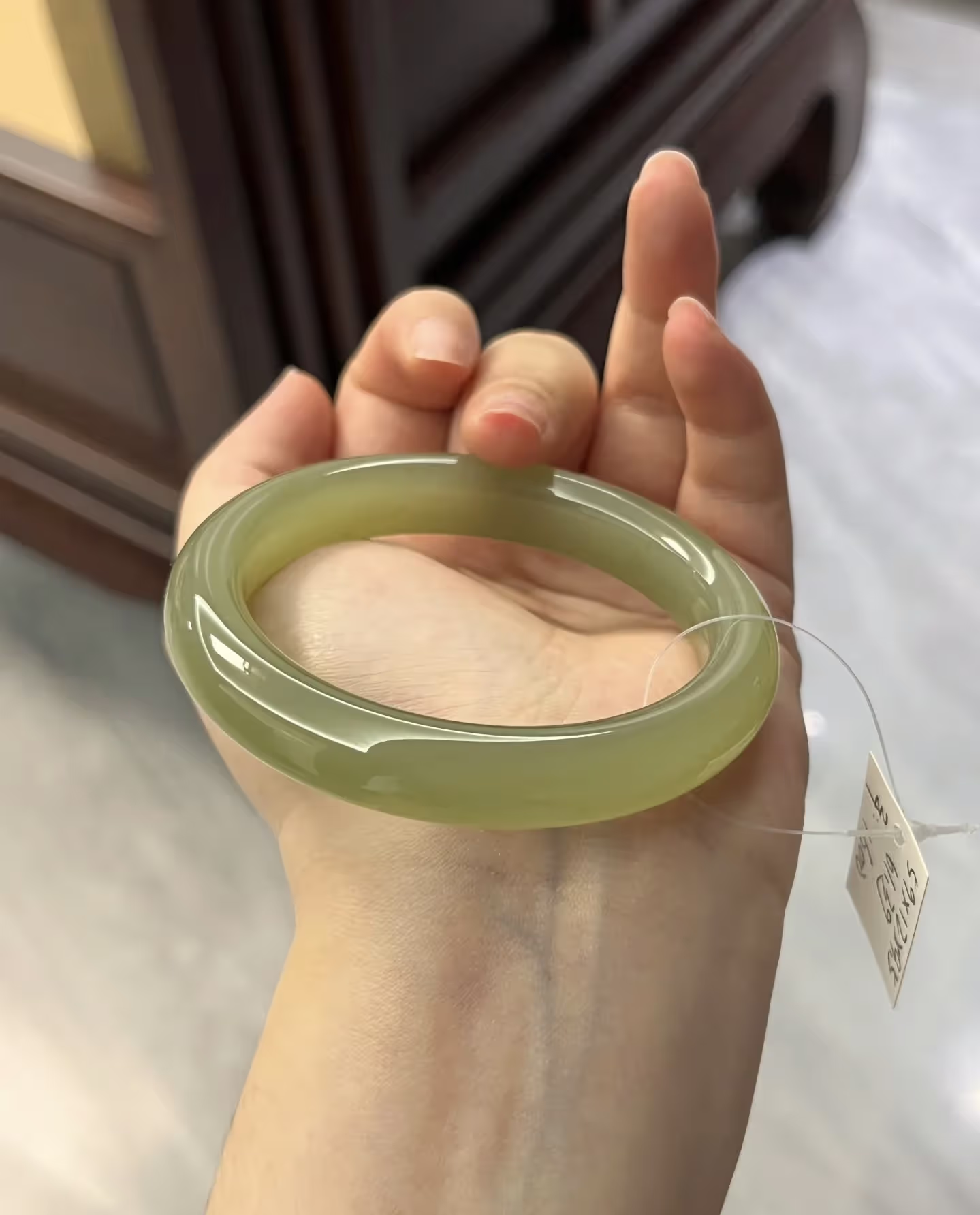 【冰湖水-正品】门店品质手镯 青海 平安镯 显白 宽13mm