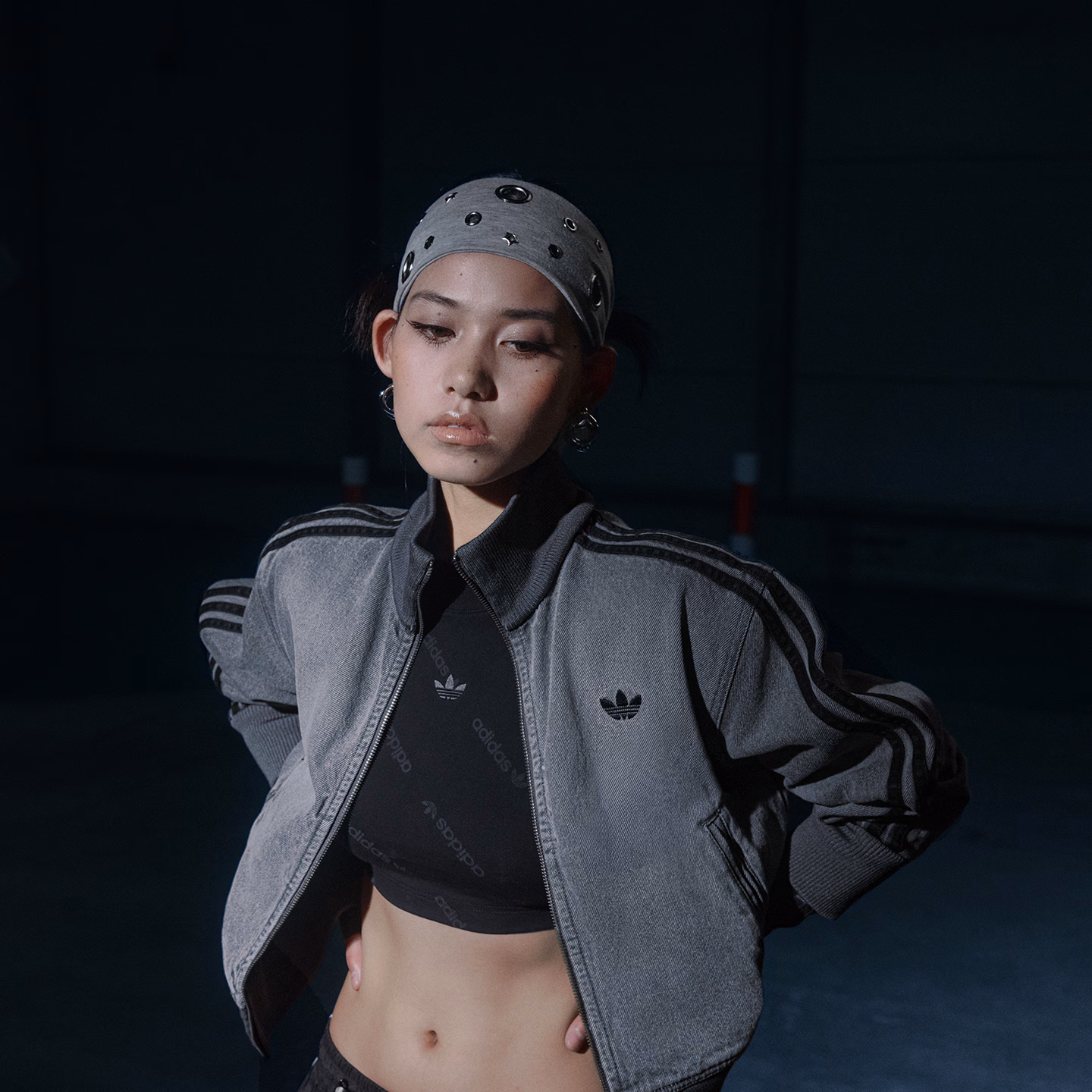 ADICOLOR DENIM TRACK TOP 牛仔立领运动夹克外套 JY2564