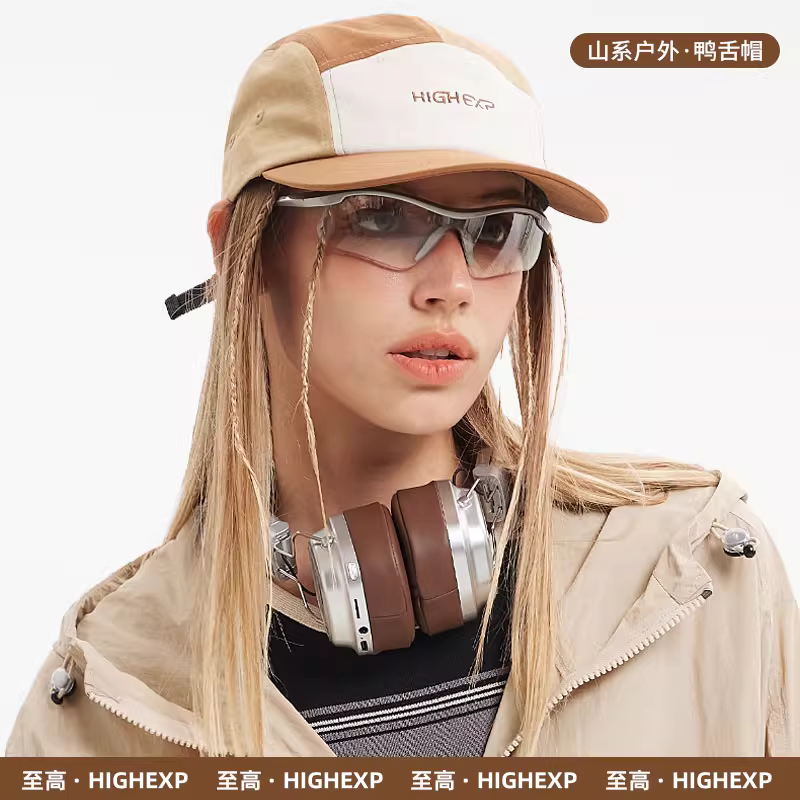 女子低帮休闲鞋鸭舌帽系带户外山系轻便