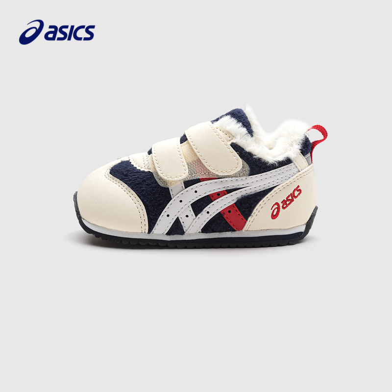 Asics亚瑟士男女儿童加绒棉鞋婴幼童宝宝软底学步鞋1144A297