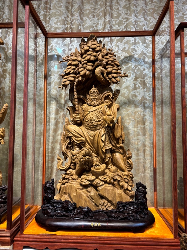 沉香玄关办公室招财摆件【武财神.赵公明】外框尺寸：长79宽39高122