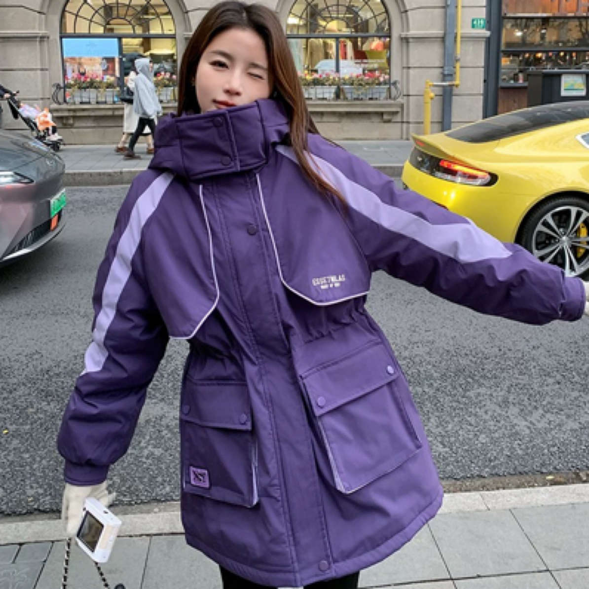 孤品派克服厚款宽松长袖羽绒服时尚运动合格品休闲连帽