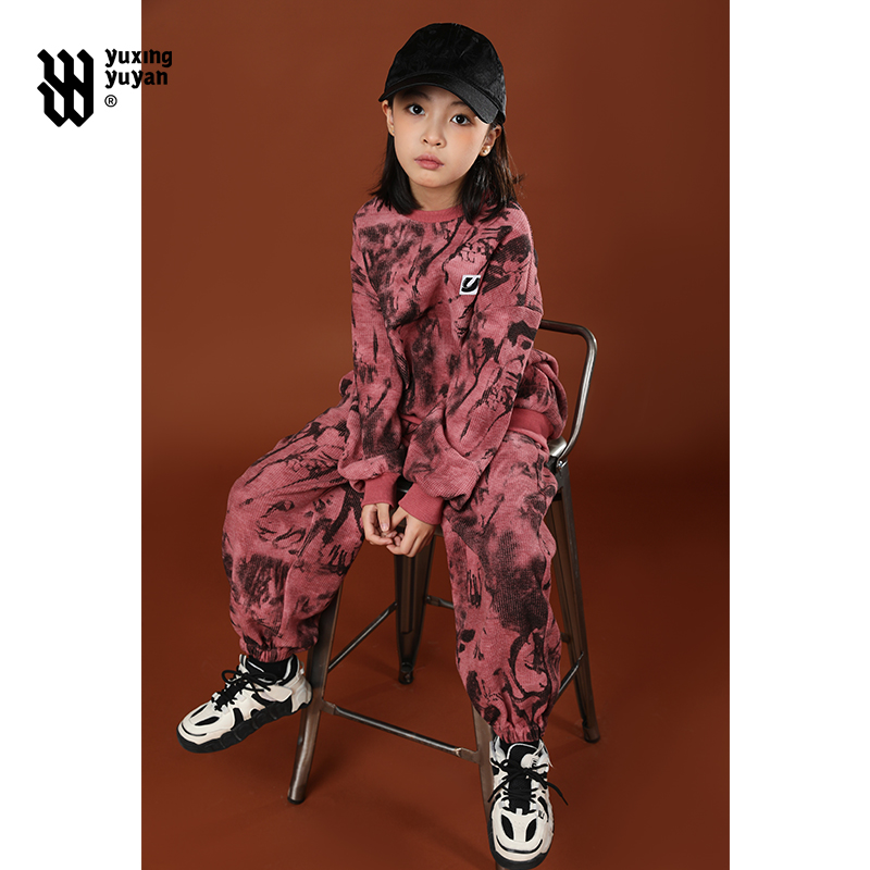 雨星雨嫣女童春秋装卫衣套装儿童运动两件套20252025女童女童秋装