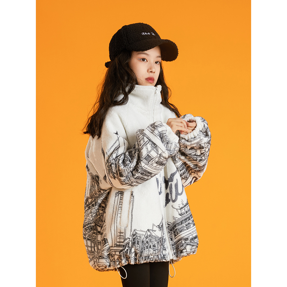 雨星雨嫣女童外套冬季新款儿童洋气时髦休闲冬装加厚保暖上衣