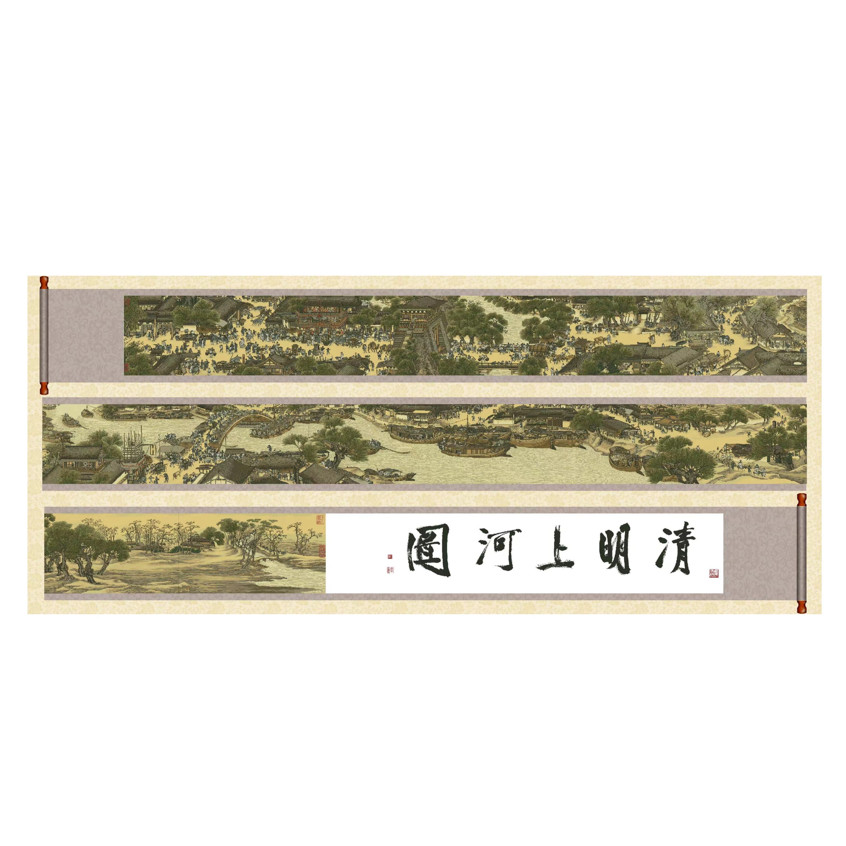 K100宋版清明上河图十字绣满绣22米客厅大幅挂画自己绣