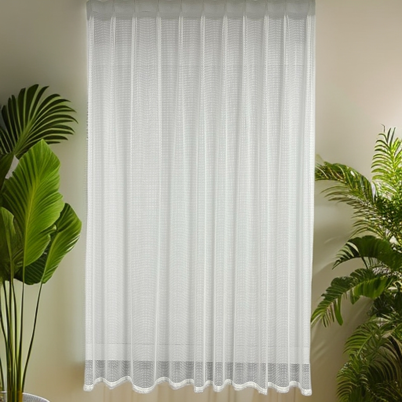 清新简约窗纱阳台客厅卧室通用款式白色小点点