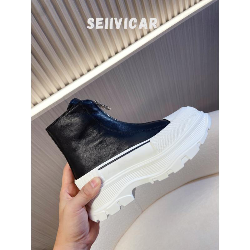 【认准SE】一流~低帮TreadSlick前拉链单鞋增高女款真皮厚底休闲