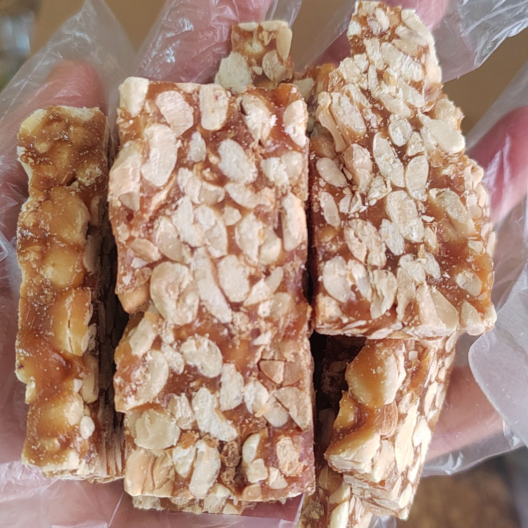 农家干货芝麻糖花生糖包谷花糖散装称重