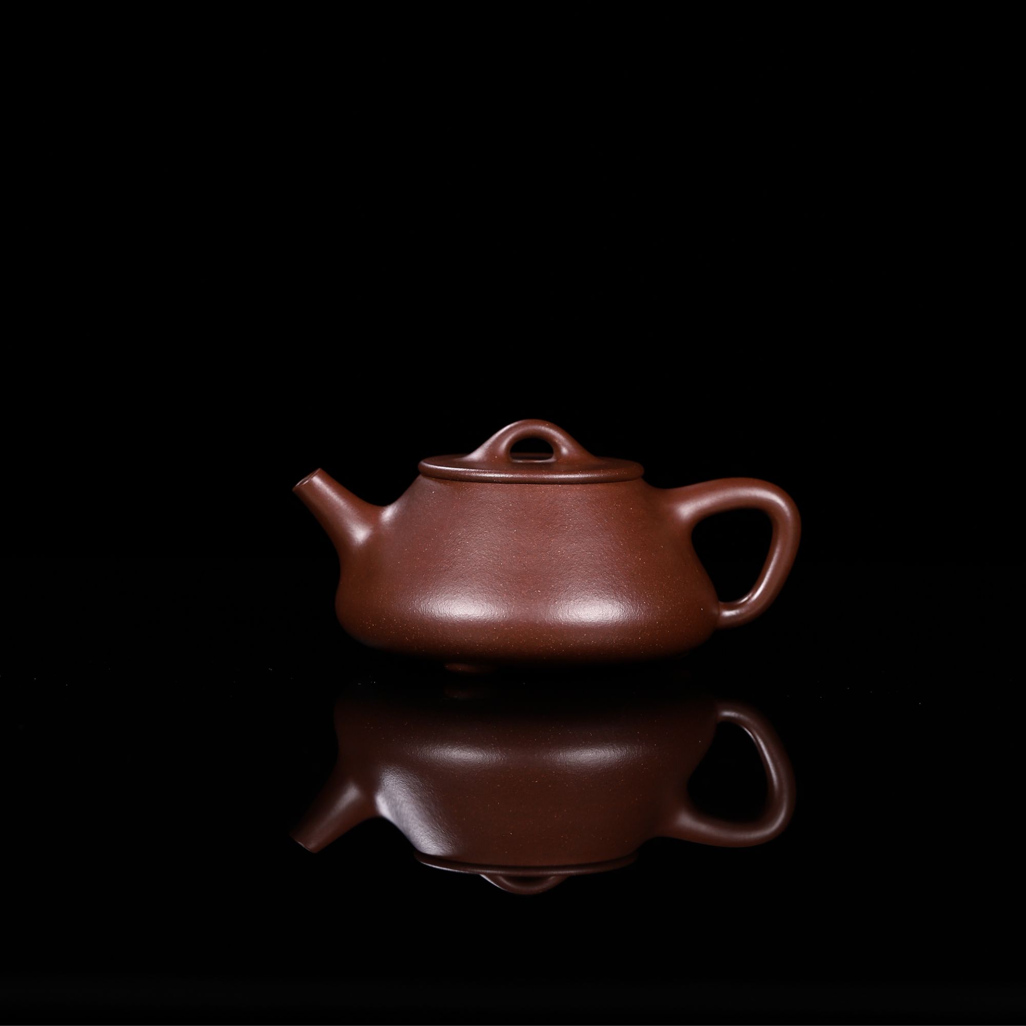 王云中全手平盖石瓢壶紫泥180cc