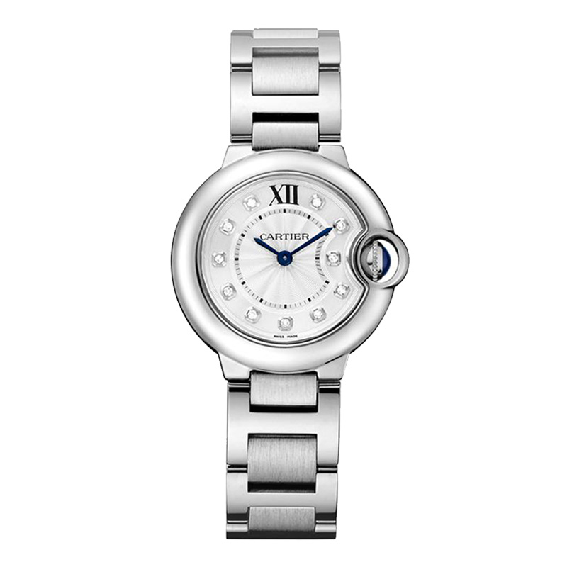 95新 Cartier/卡地亚 蓝气球/石英/表径28mm/女款/镶钻/WE902073