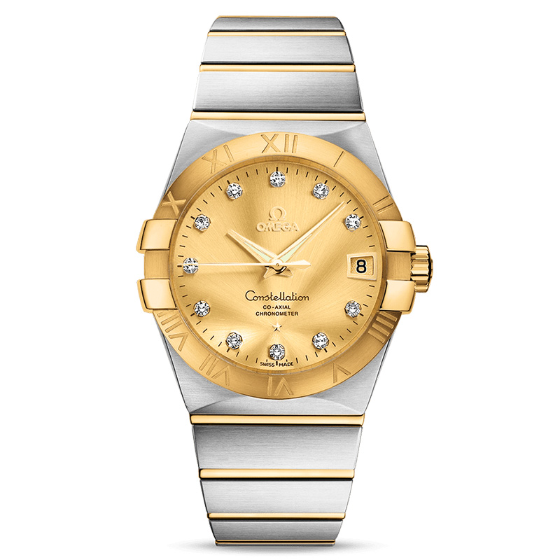 95新 Omega/欧米茄 星座/机械/38mm/男表123.20.38.21.58.001保卡