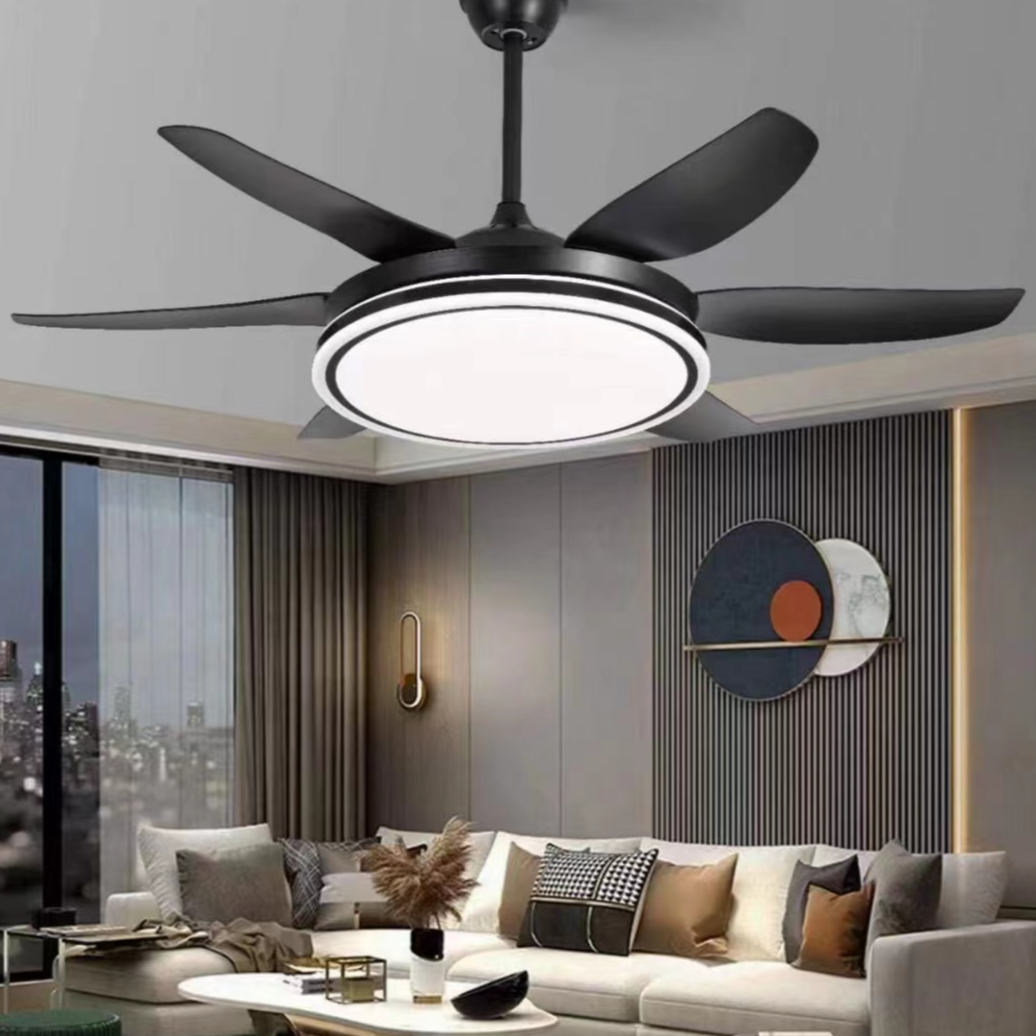 52寸大客厅餐厅大风扇吊扇灯现代简约变频节能大风力省电广东灯具