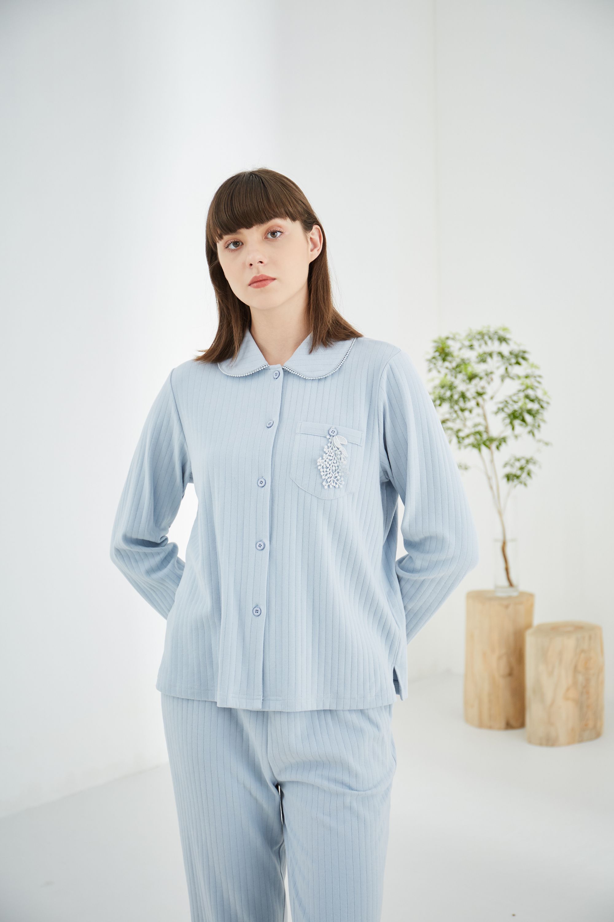 狐狸公主2024秋冬狐狸公主舒棉绒提条女家居服16484W