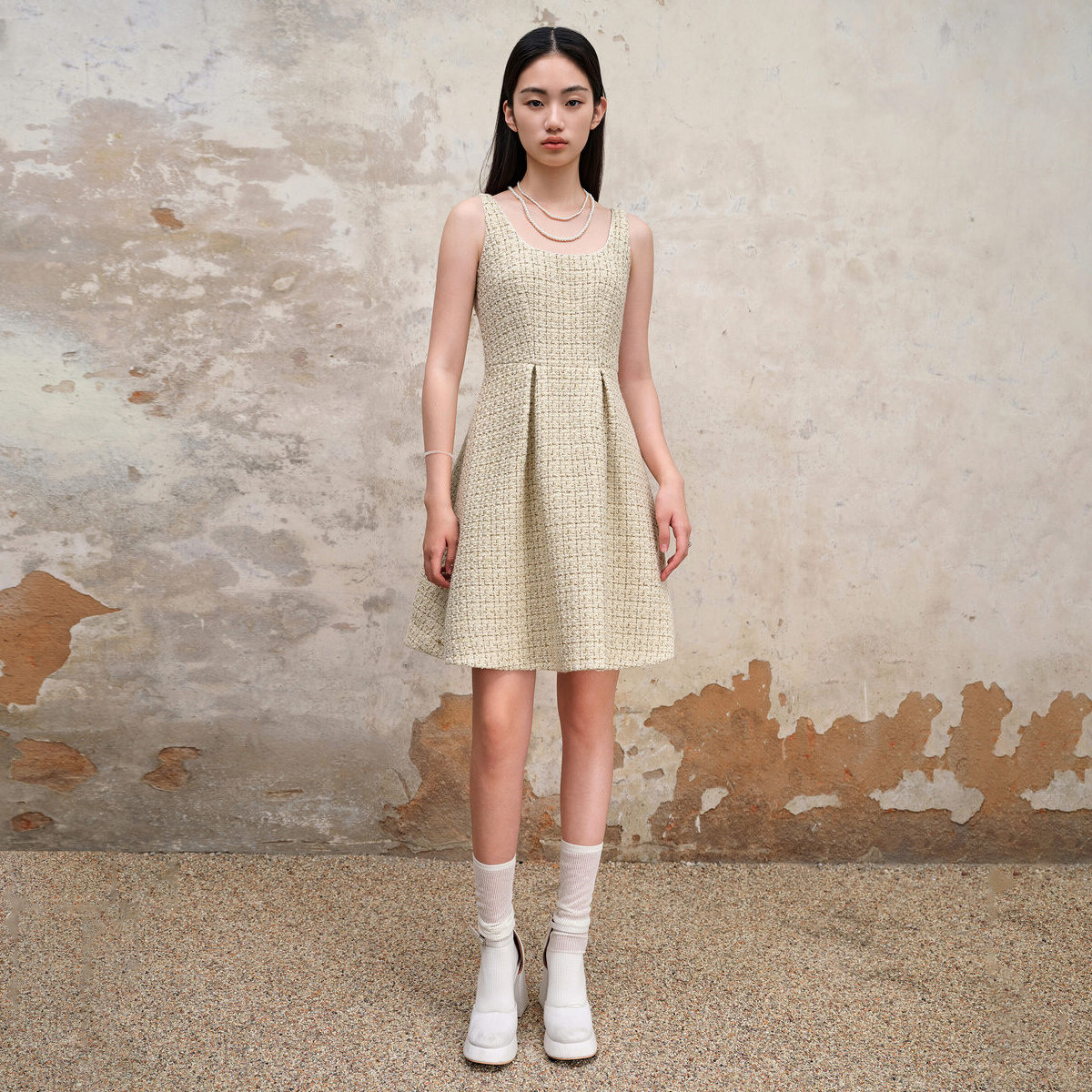 MAXRIENY | 名媛千金小香风背带连衣裙23早秋修身显瘦裙子约会小