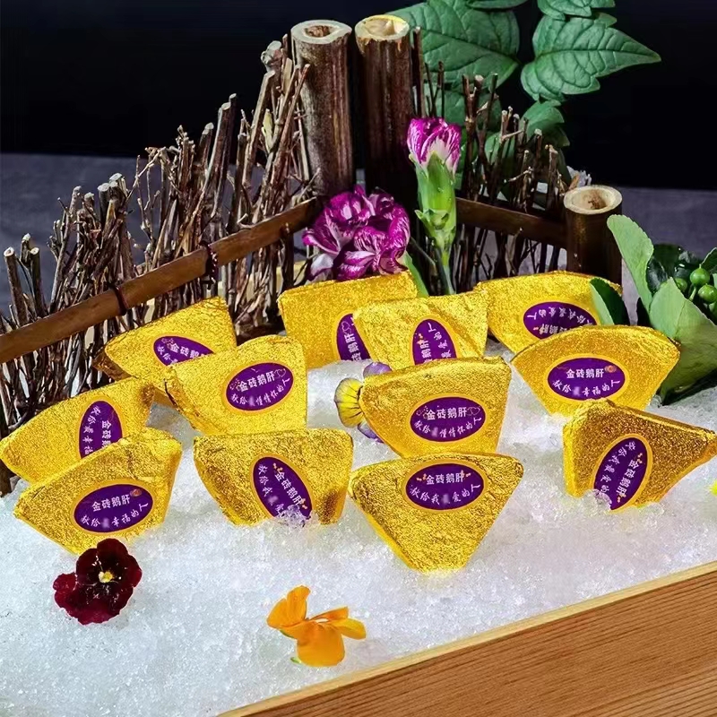 金砖法式红酒鹅肝，刺身，解冻即食，150克/袋，3袋快递