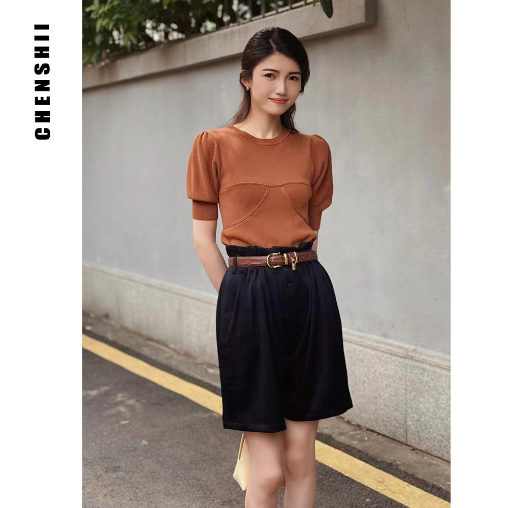 【CHENSHII 辰时】结构款针织上衣CS1H03M180                   