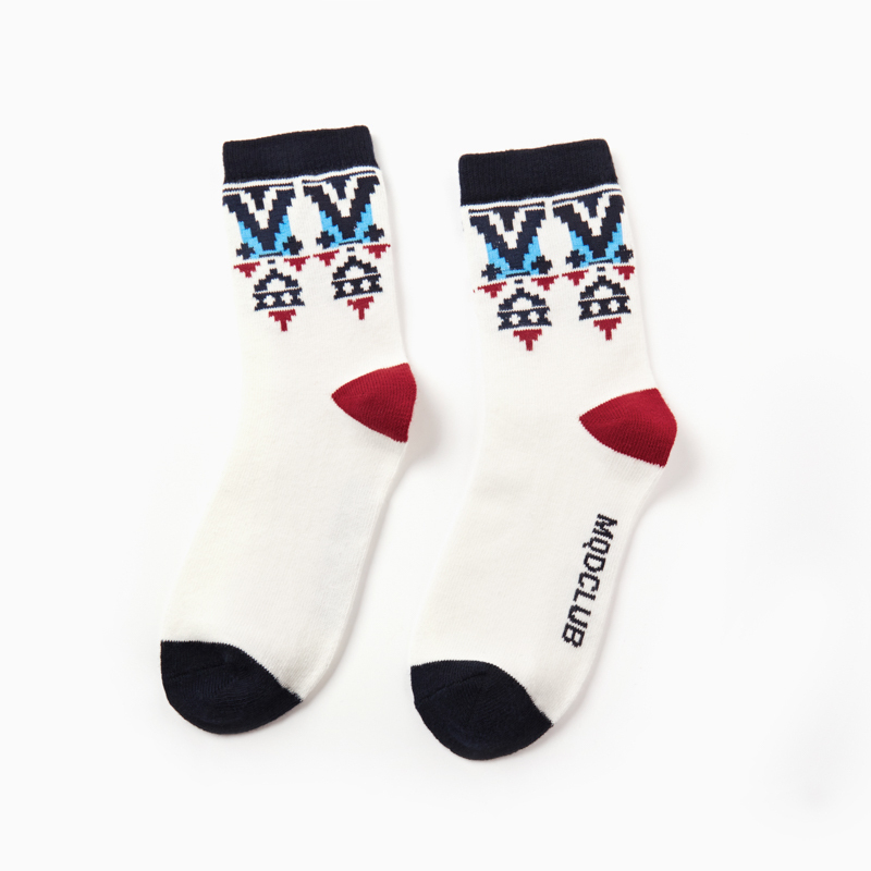 【一双装】MQD童装男女童卡通袜子中筒潮流潮袜9644Z2605