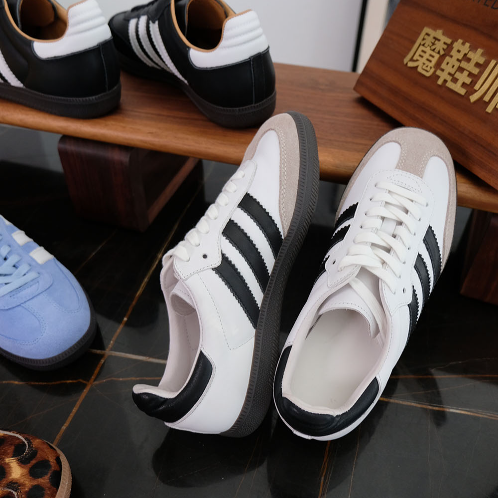 【魔鞋师】桑巴德训 2024春夏休闲白搭复古休闲鞋真皮德训阿甘鞋