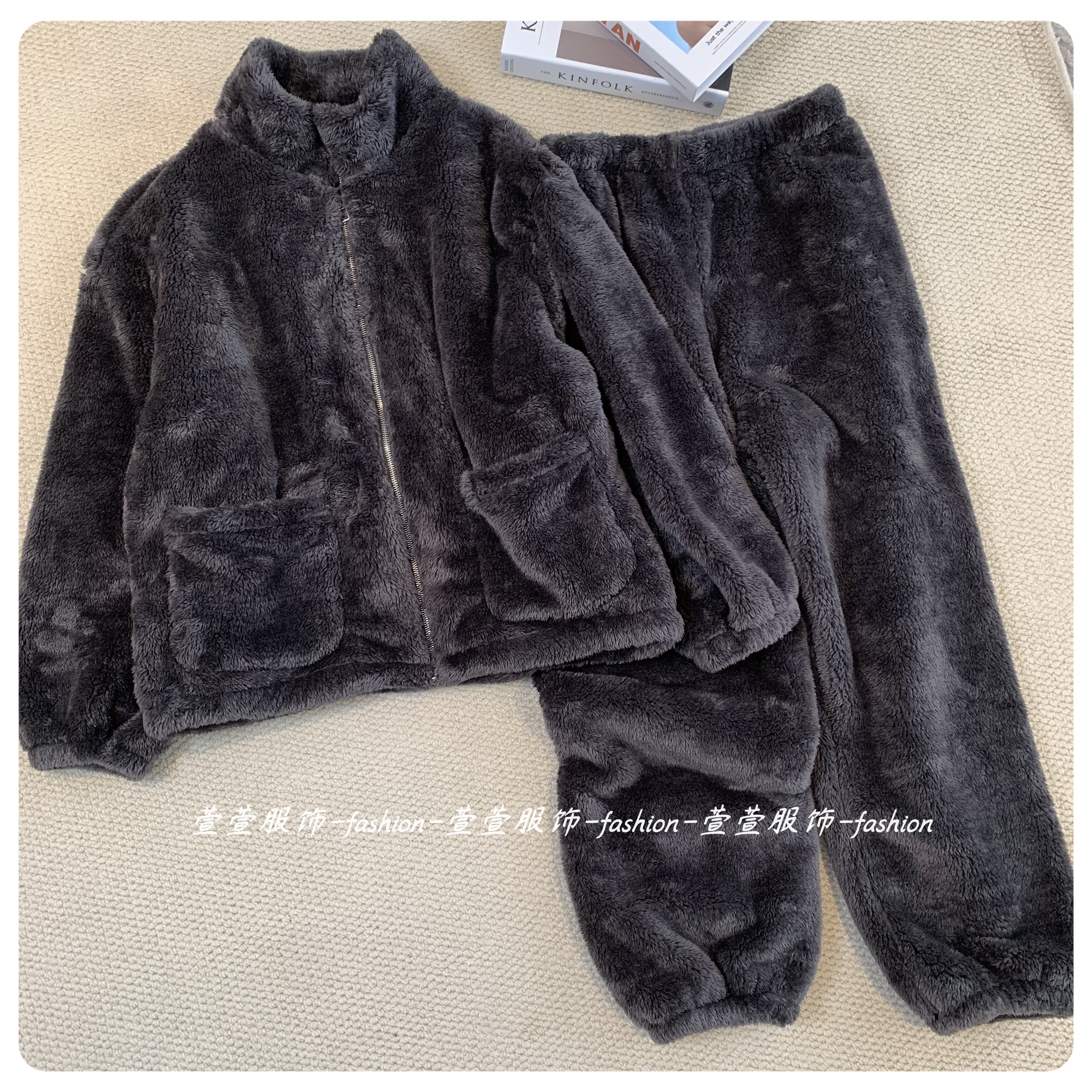 【萱萱服饰】SY67冬季新款双面北极绒(男款)加厚保暖睡衣冬季家居服