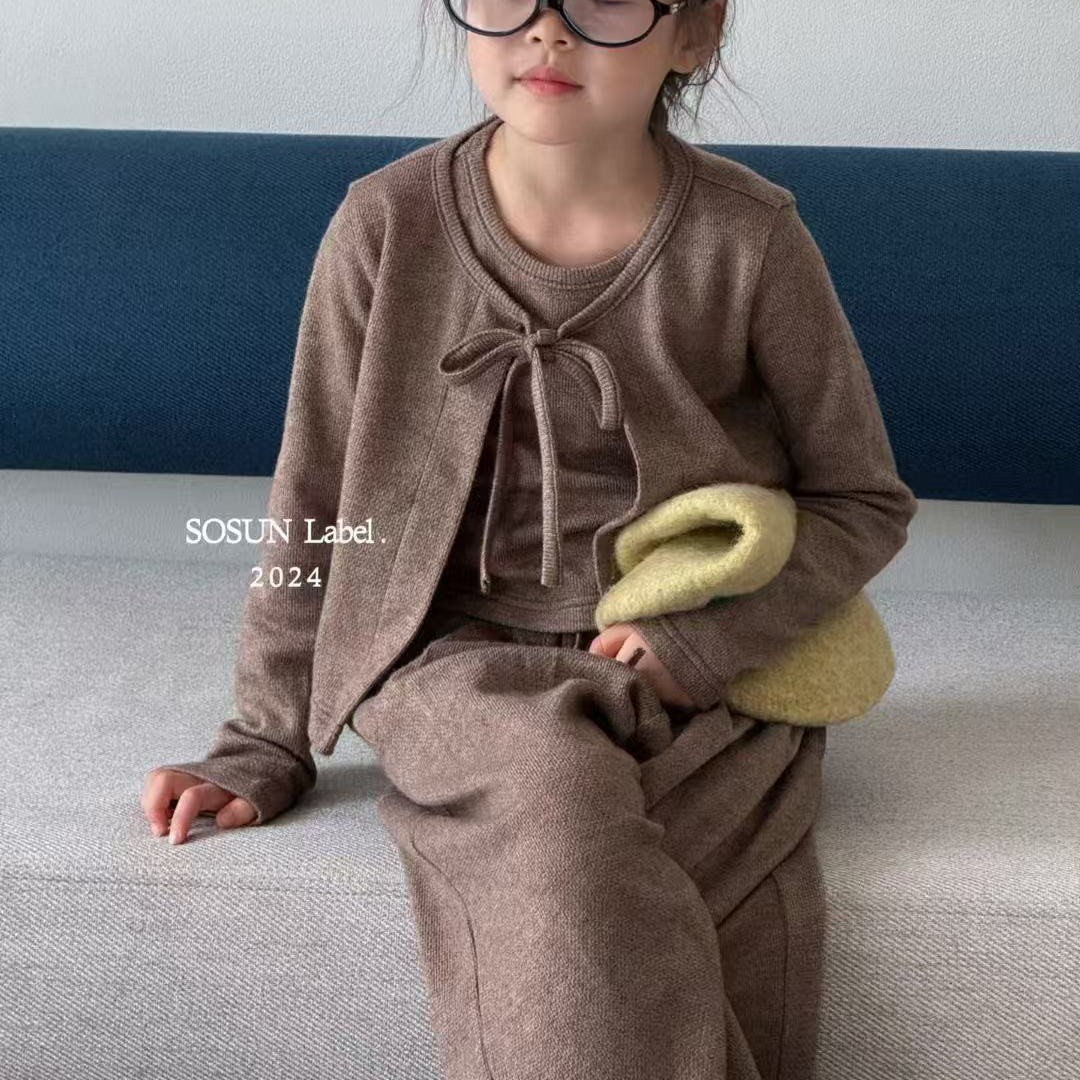 直播扣号（359—399）no退no换新款韩版洋气秋冬开衫女童毛衣儿童