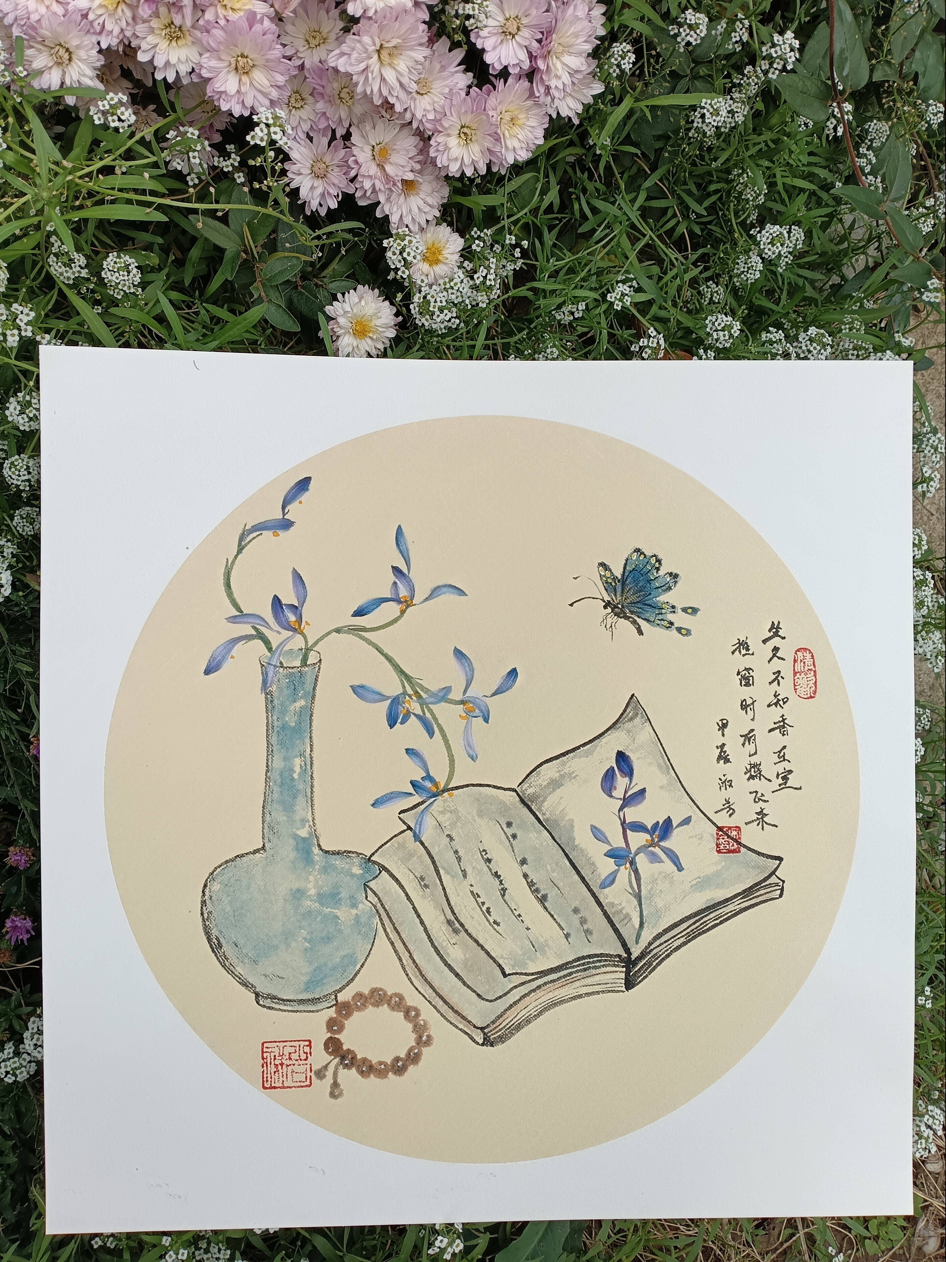 国画兰花，立体兰花拍一发二