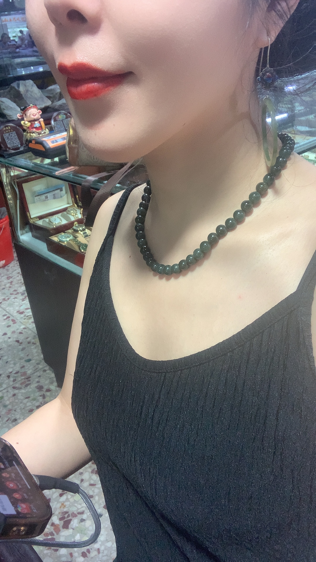 卡8和田玉项链 妈妈链 项链手链两用