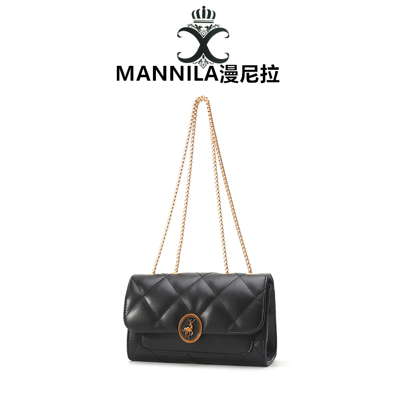 MANNILA/漫尼拉香港漫尼拉时尚百搭链条包单肩菱格轻奢潮流5568