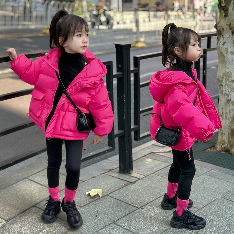 女童2023新款棉服冬加厚保暖外套小女孩公主风棉袄韩版洋气冬装潮