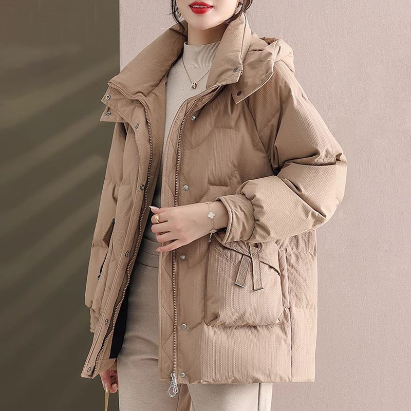 雅鹿妈妈冬装棉外套加厚40岁50中老年女装新款羽绒羽绒服标题后缀