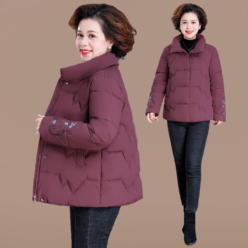 雅鹿中年妈妈冬装羽绒羽绒服轻薄小棉袄2023新款中老年人标题后缀