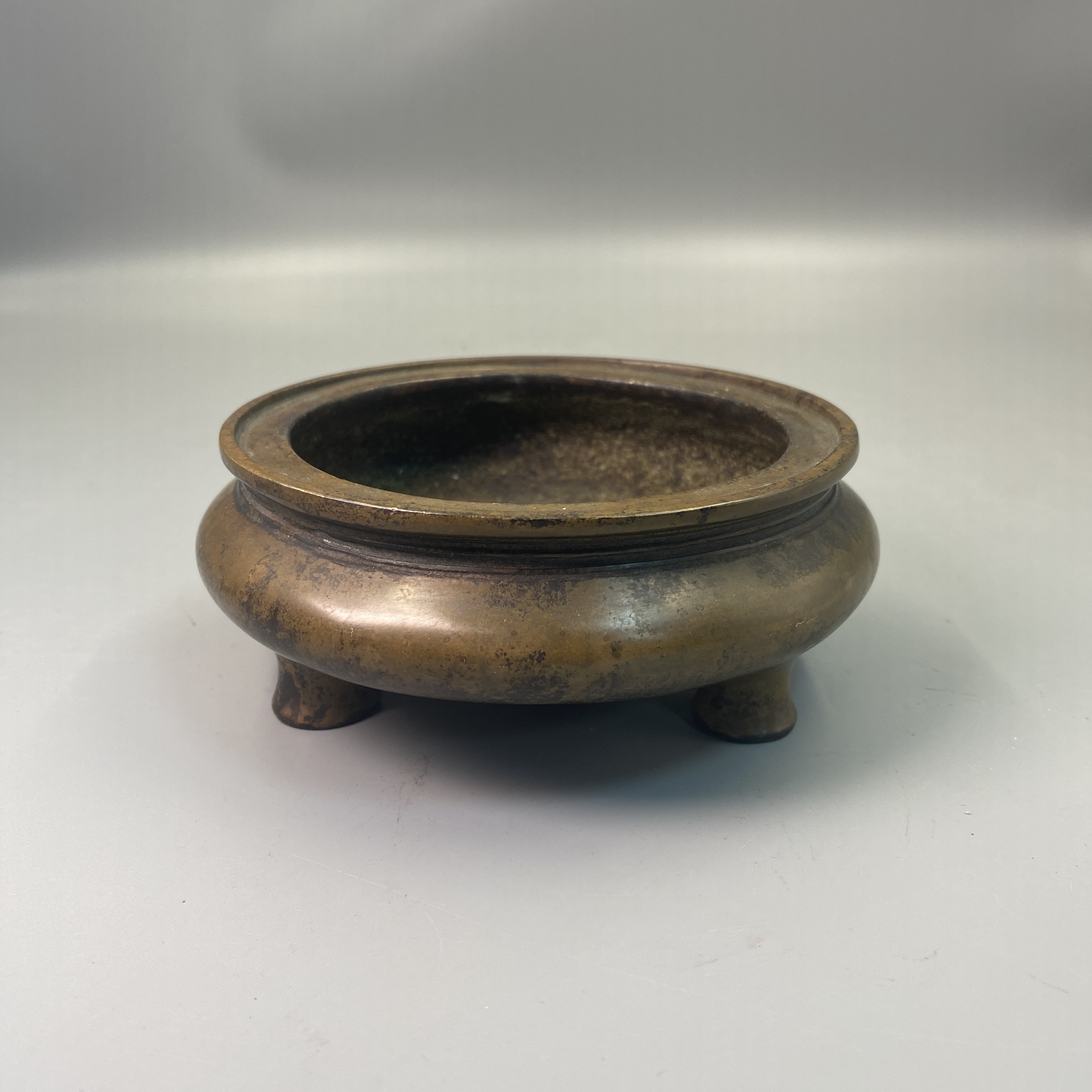 民国至早期大明宣德年制款鬲式铜香炉益合/2411-109