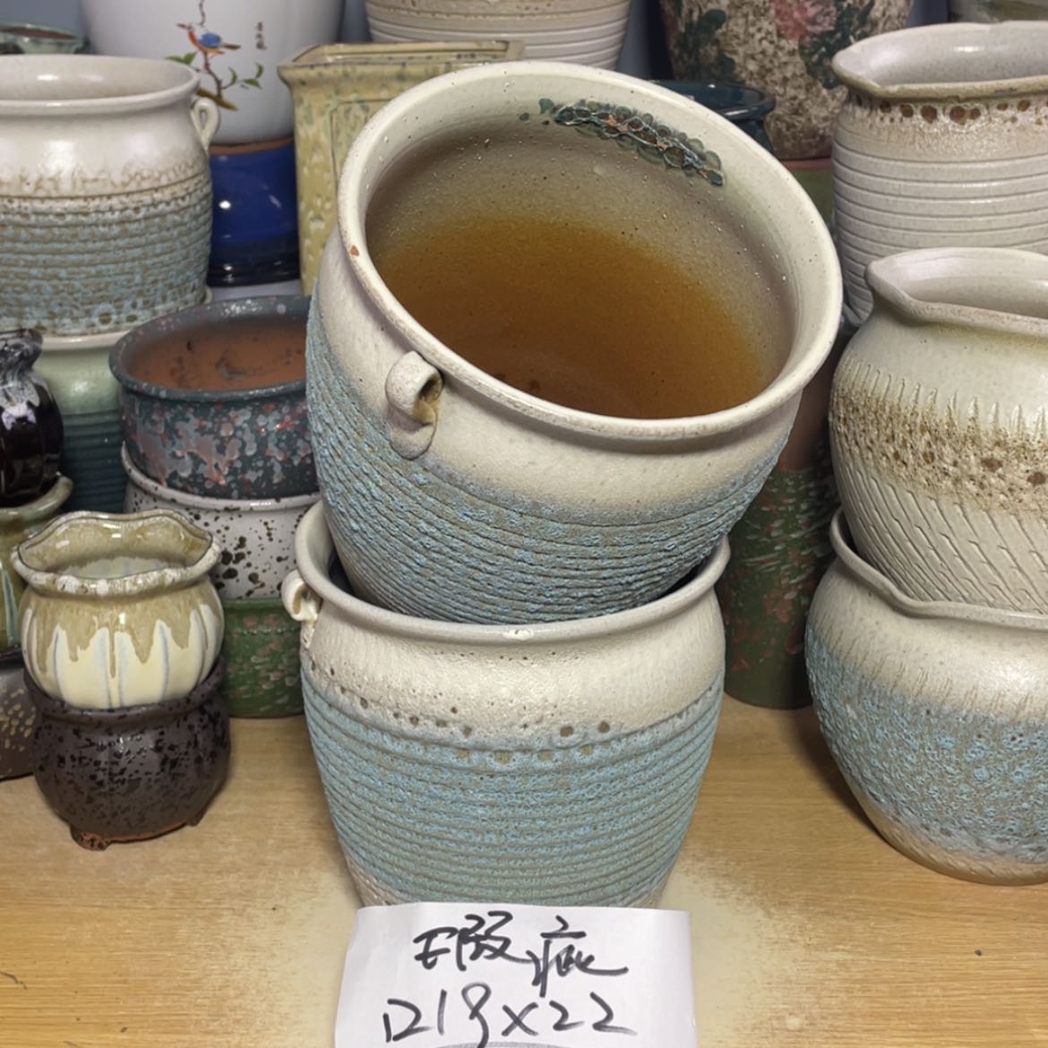【闪购商品】红陶20CM（含）-50CM（不含）口19高22瑕疵两个