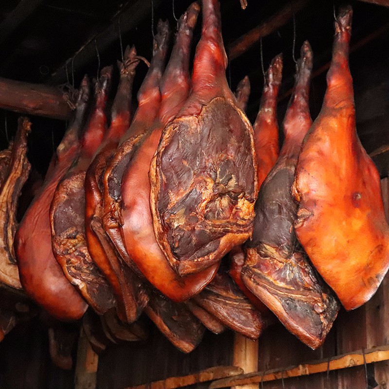 【烟熏腊肘子大火腿】恩施传统工艺烟熏古法腌制精选土猪肉