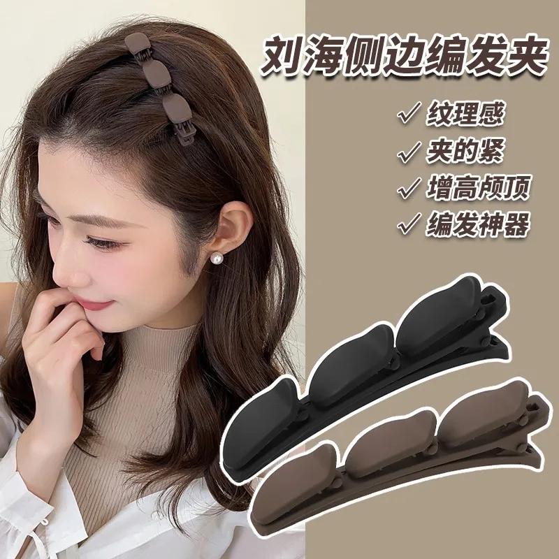 侧边刘海一字夹后脑勺碎发整理边夹发夹女头饰气质发饰发卡碎发夹