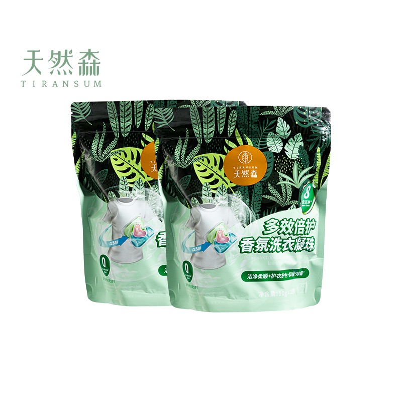 天然森多效倍护香氛洗衣凝珠10g*15颗/袋持久清新抑菌抑菌花香