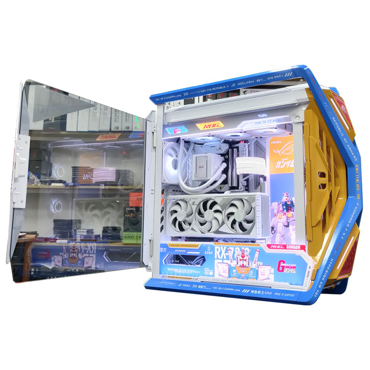 【白色5080高达创世神】9700X/9800X3D/9950X3D游戏组装机diy全家桶