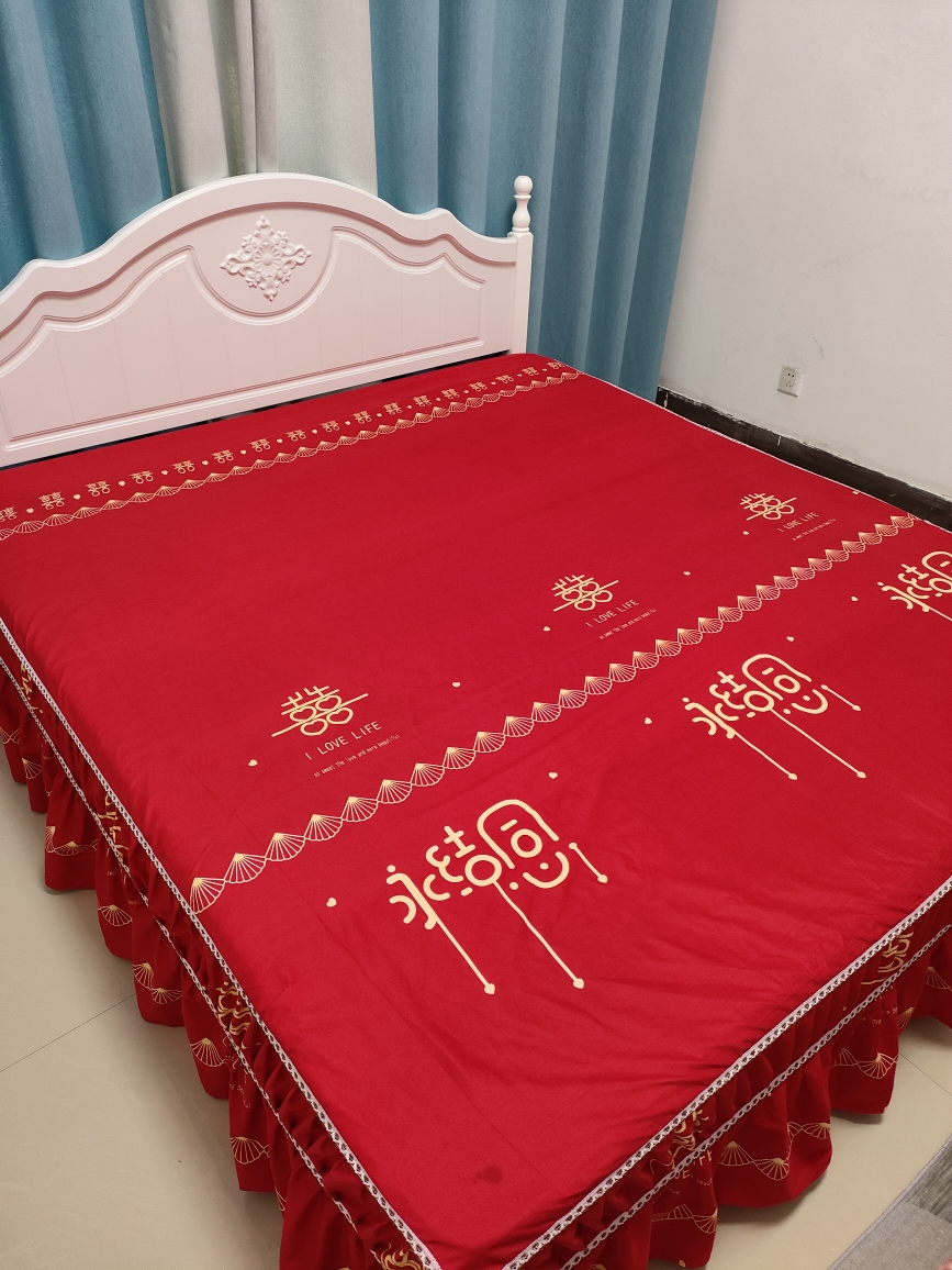 磨毛加厚床罩单件，长2.3米