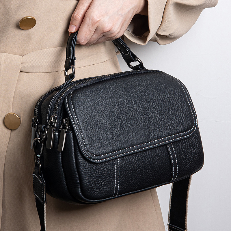 真皮女包2025女士包袋小圆包网红时尚馒头包韩版单肩手提斜挎包包