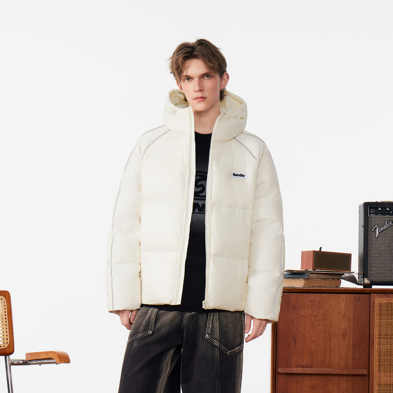 【INXX】Standby潮牌新品运动风拼接羽绒服男女同款XME4151442