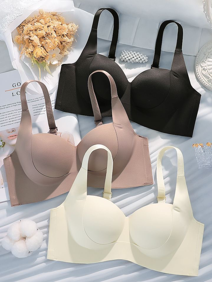 【杉夏】1508夜与法兰西反重力提拉承托加厚手掌杯五厘米三排扣内衣