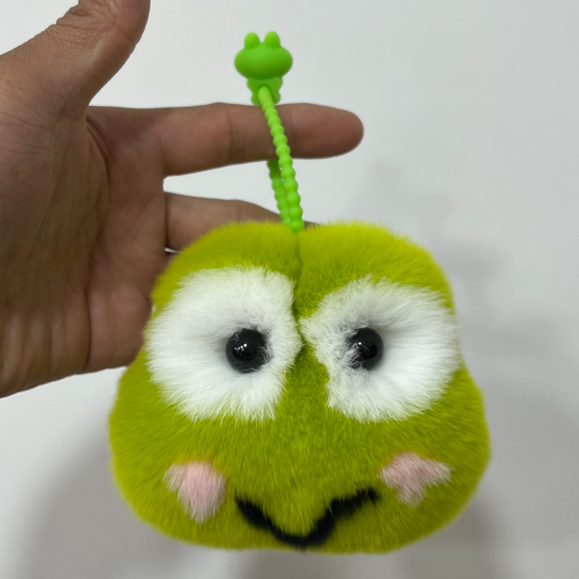 【大眼青蛙】可爱獭兔毛青蛙王子-公主-包包汽车钥匙扣情侣挂饰